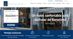 Desktop Screenshot of hotelsagradafamilia.com